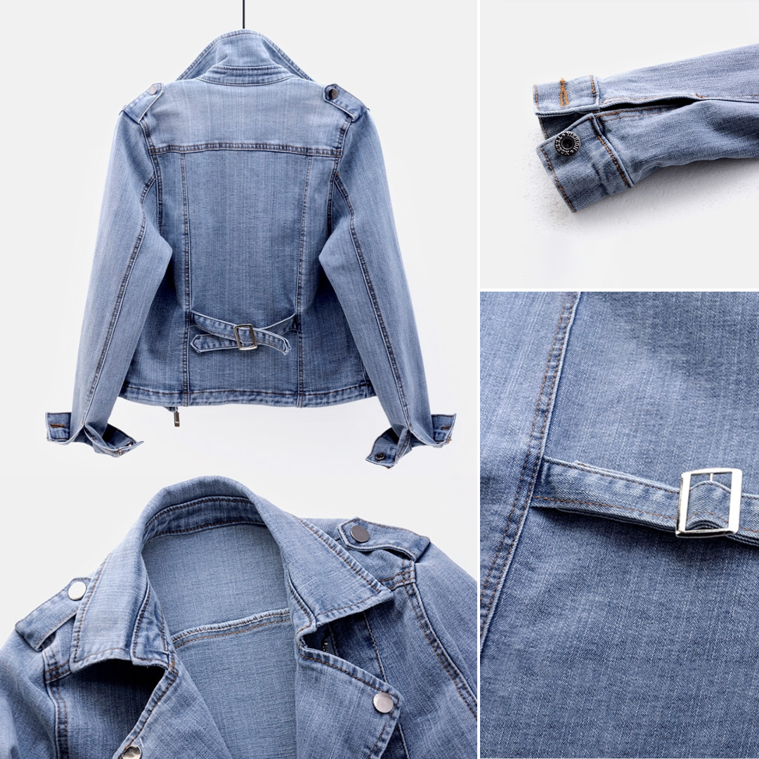 Klassisk denimjacka för kvinnor – perfekt för övergångssäsonger
