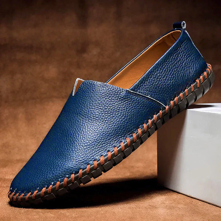 Eleganta Loafers i Matt Läder med Slip-Ons