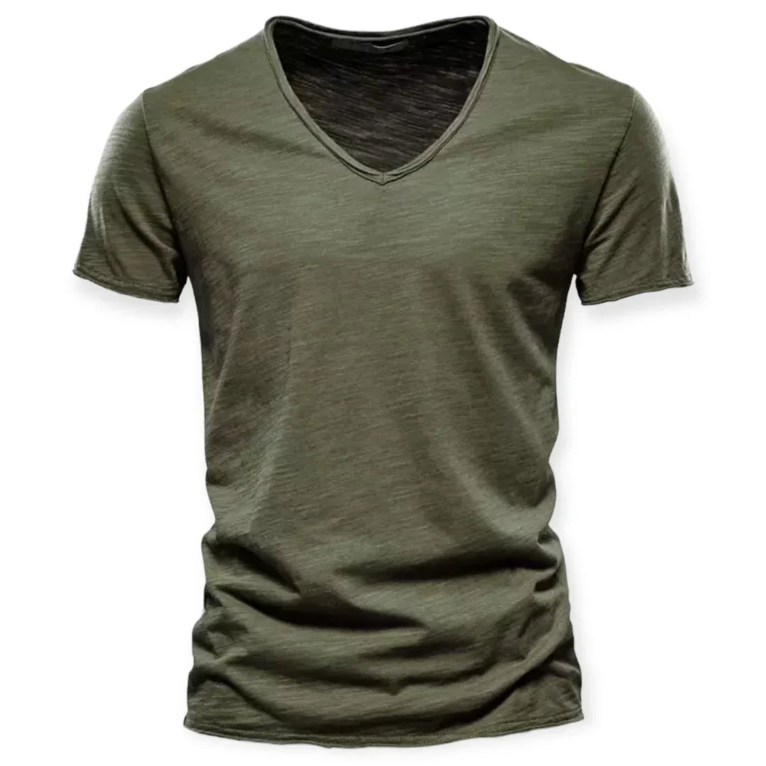 Mænds V-hals T-shirt