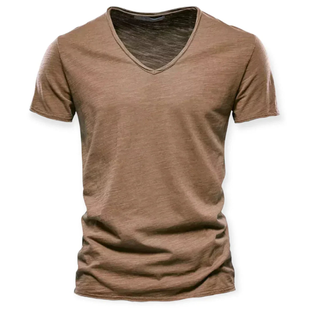 Mænds V-hals T-shirt