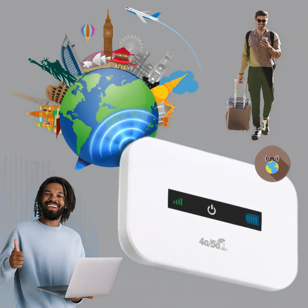 Bærbar Wi-Fi-router – internetadgang når du er på farten