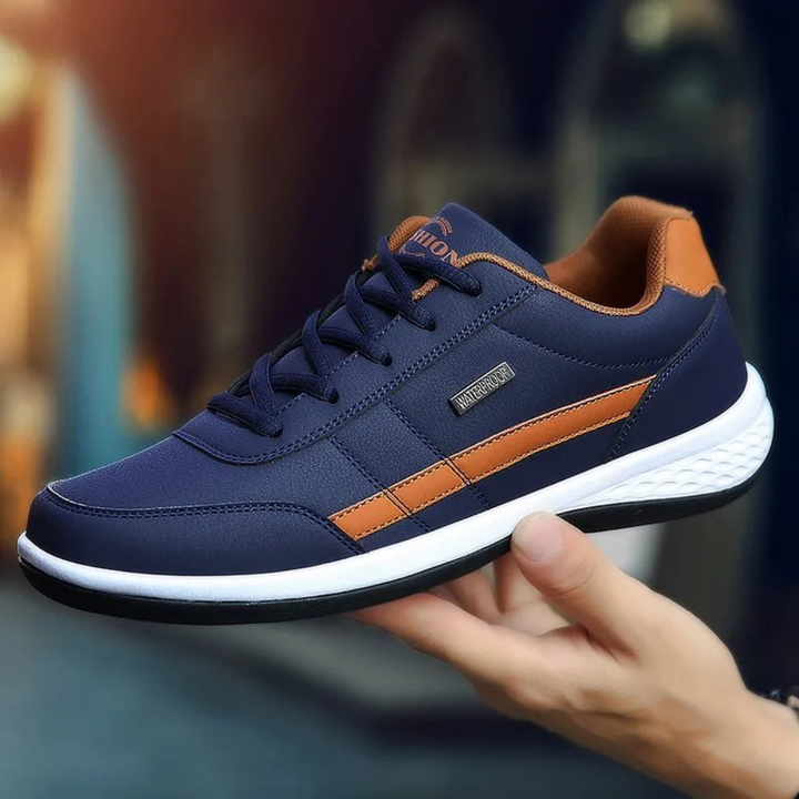 Ortopediska Läder Sneakers för Herrar