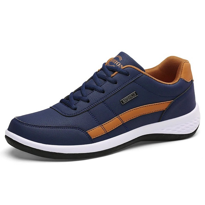 Ortopediska lädersneakers för herrar