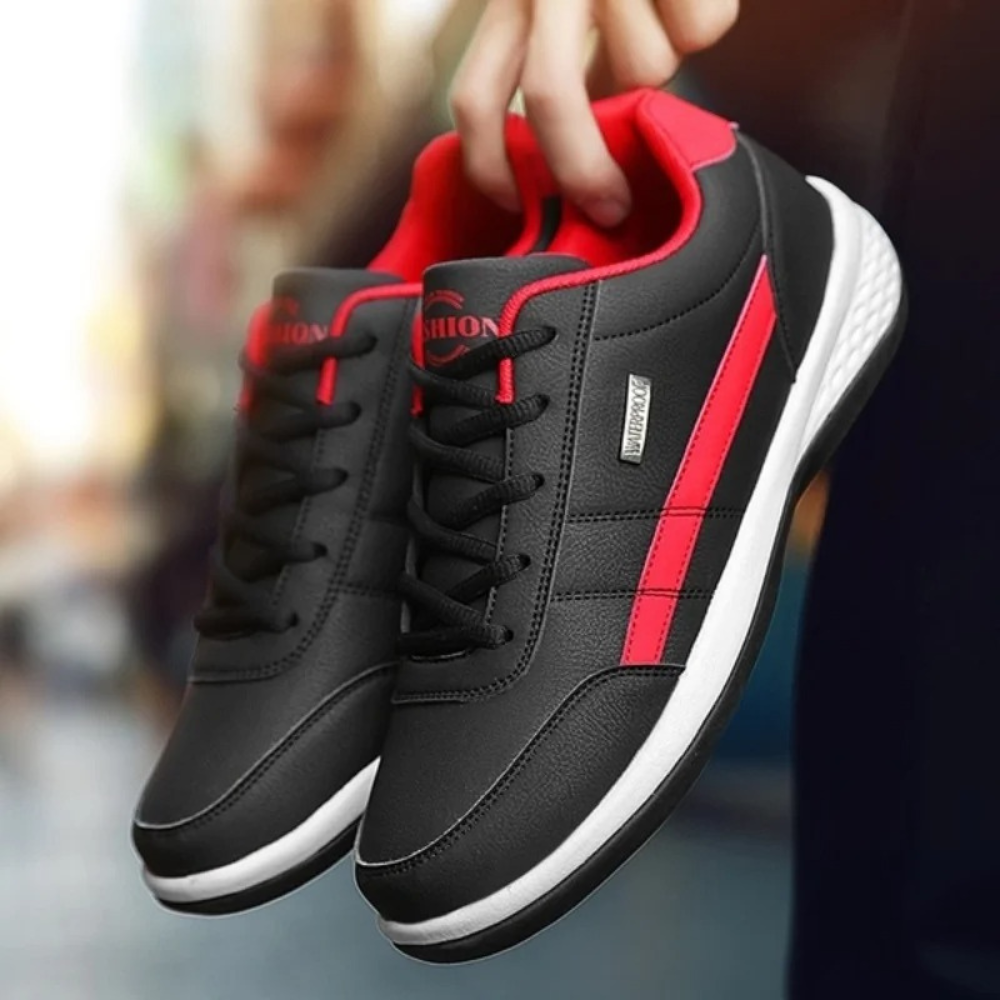Ortopediska Läder Sneakers för Herrar