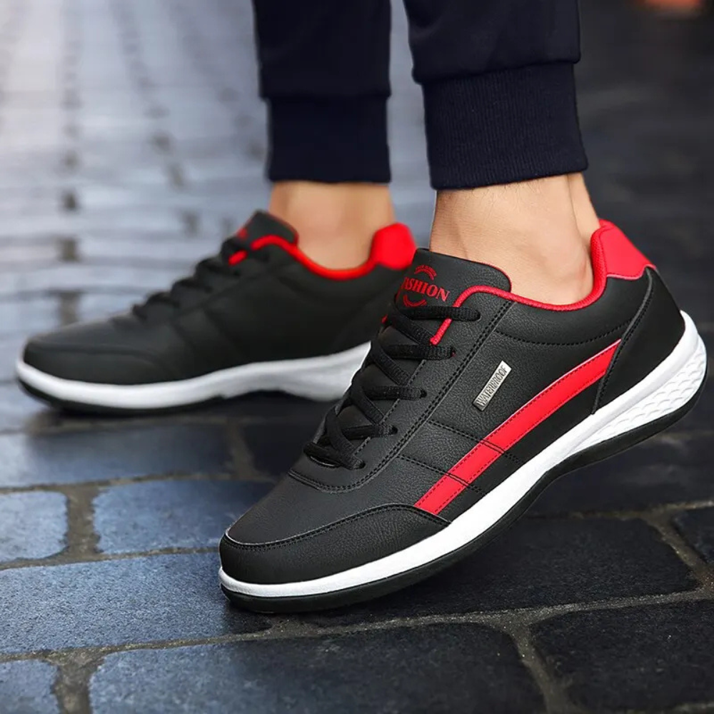 Ortopediska Läder Sneakers för Herrar