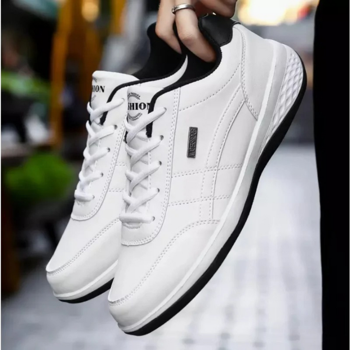 Ortopediska Läder Sneakers för Herrar