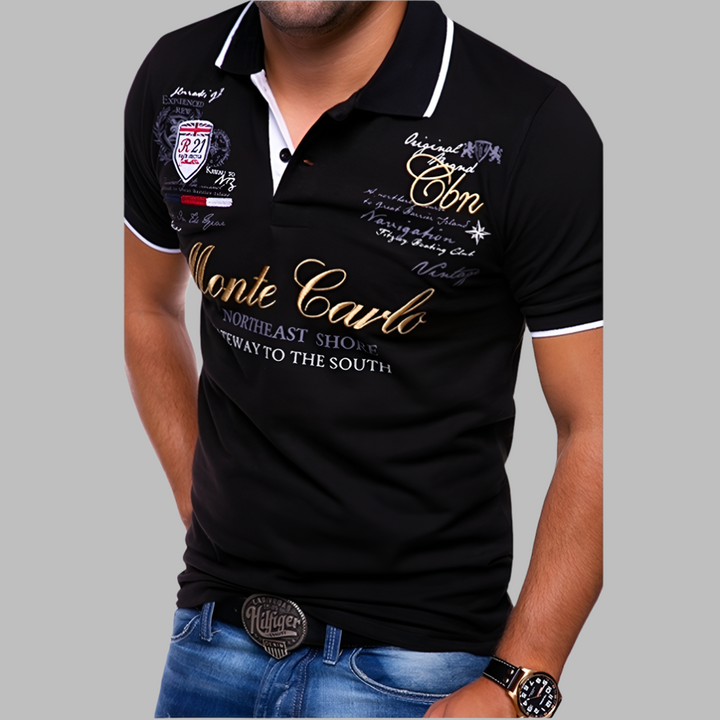 Stijlvolle heren polo, gemaakt van hoogwaardige materialen voor een prachtige pasvorm en trendy uitstraling. Perfect voor elke gelegenheid.