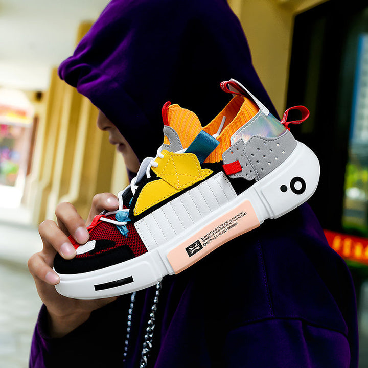 Sneakers i mesh med god pusteevne for menn