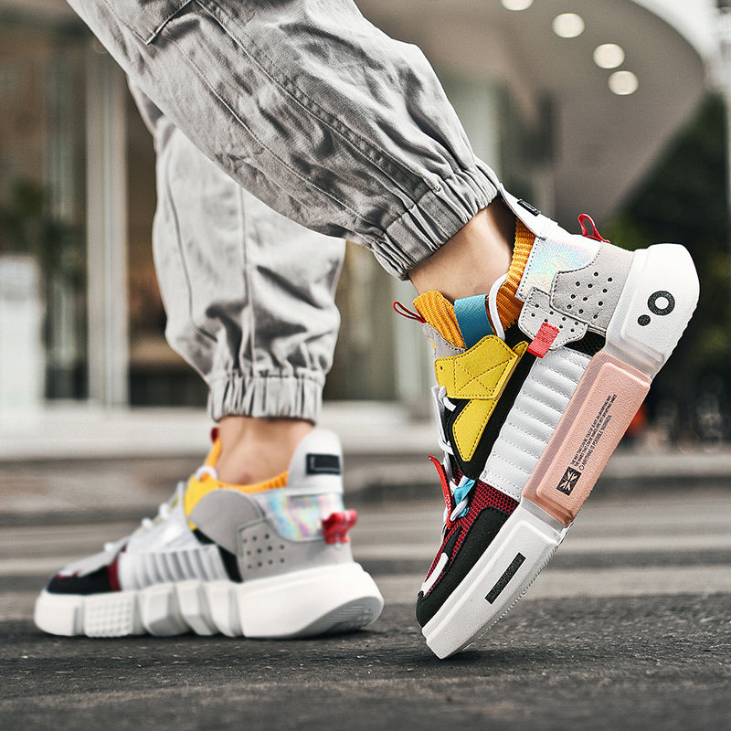 Sneakers i mesh med god pusteevne for menn