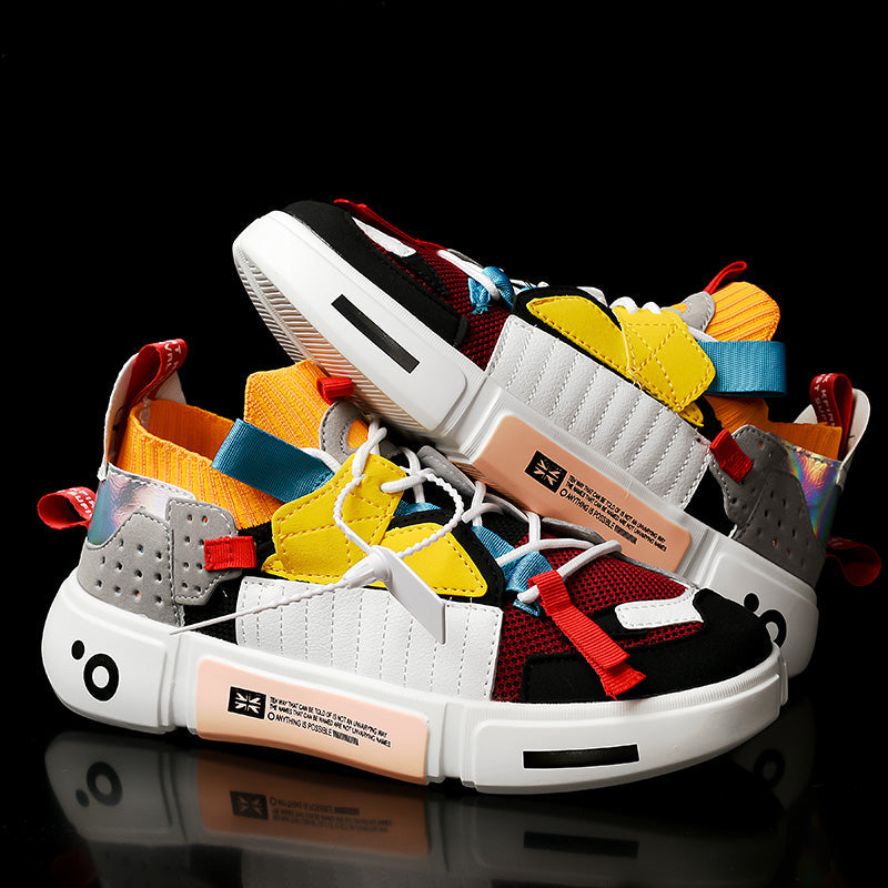 Sneakers i mesh med god pusteevne for menn