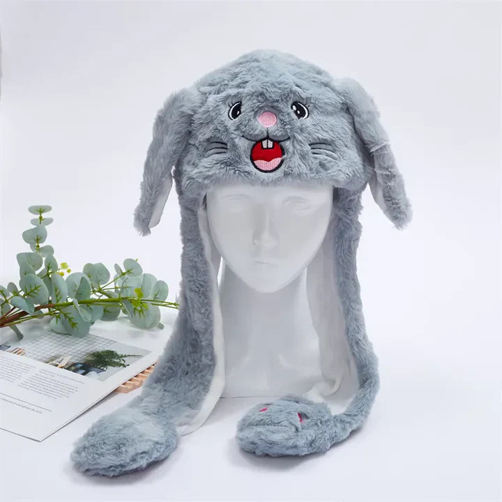 Bounce Bunny - sød hue med bevægelige ører til sjov og varme