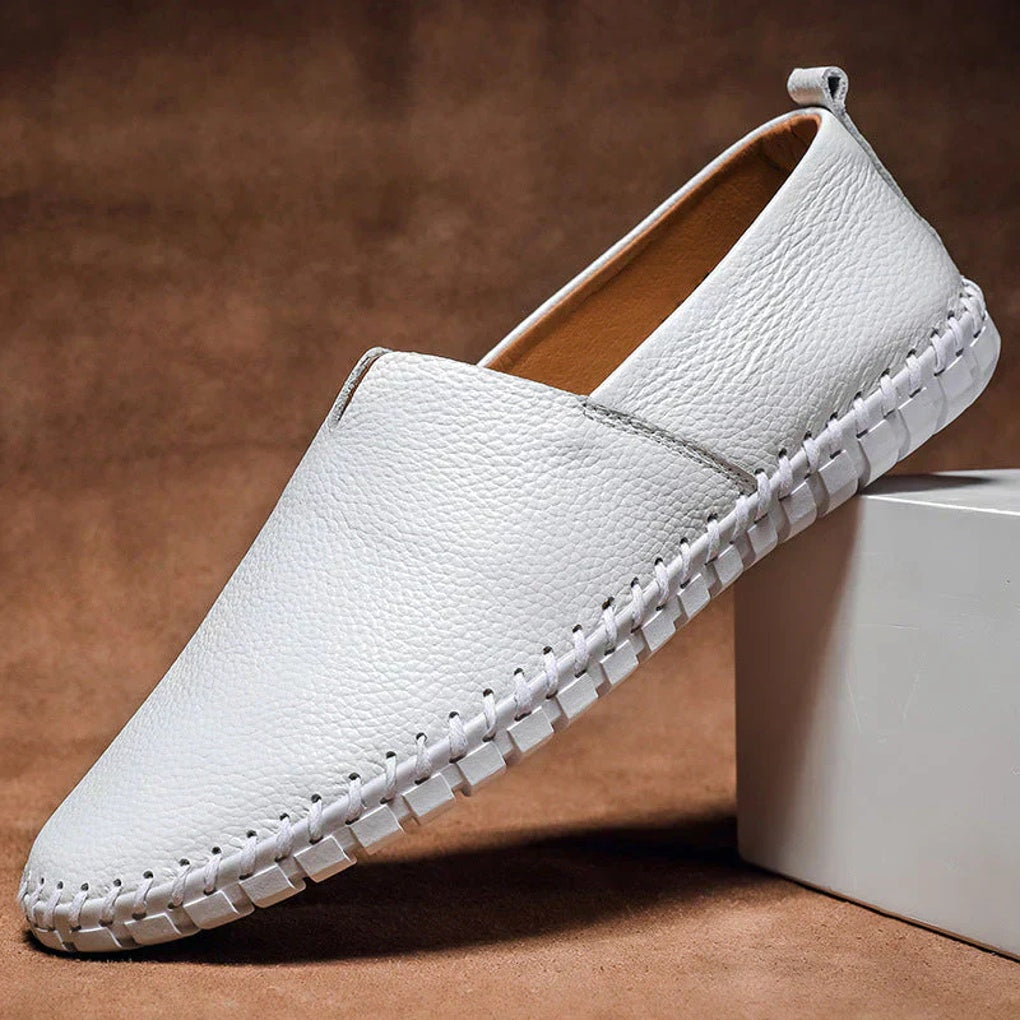 Eleganta Loafers i Matt Läder med Slip-Ons