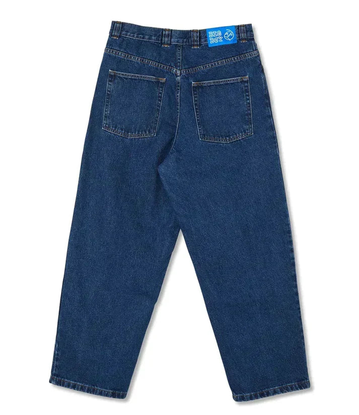 Oversized baggy jeans med skaterstil för män