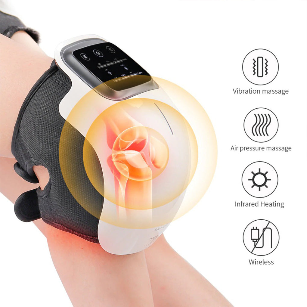Knä-massager med värmeterapi