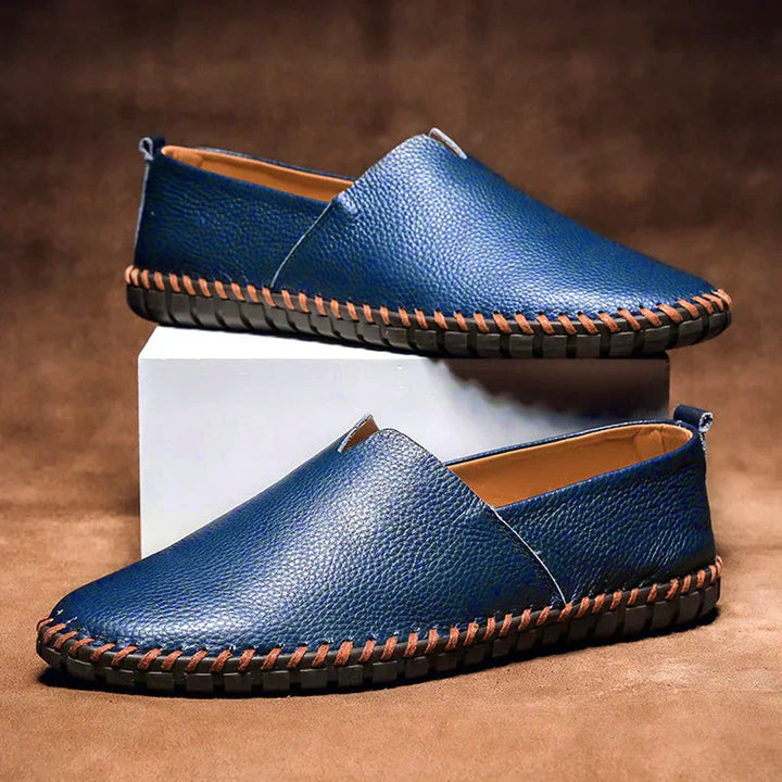Eleganta Loafers i Matt Läder med Slip-Ons