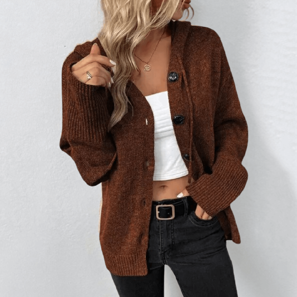 Strikket cardigan for kvinner