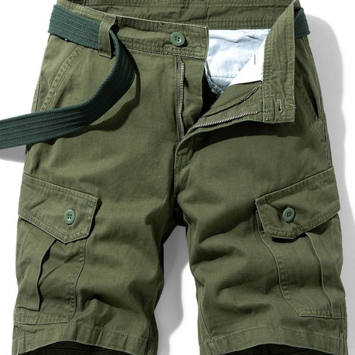 Funktionella herrshorts med flera fickor för vardag och äventyr