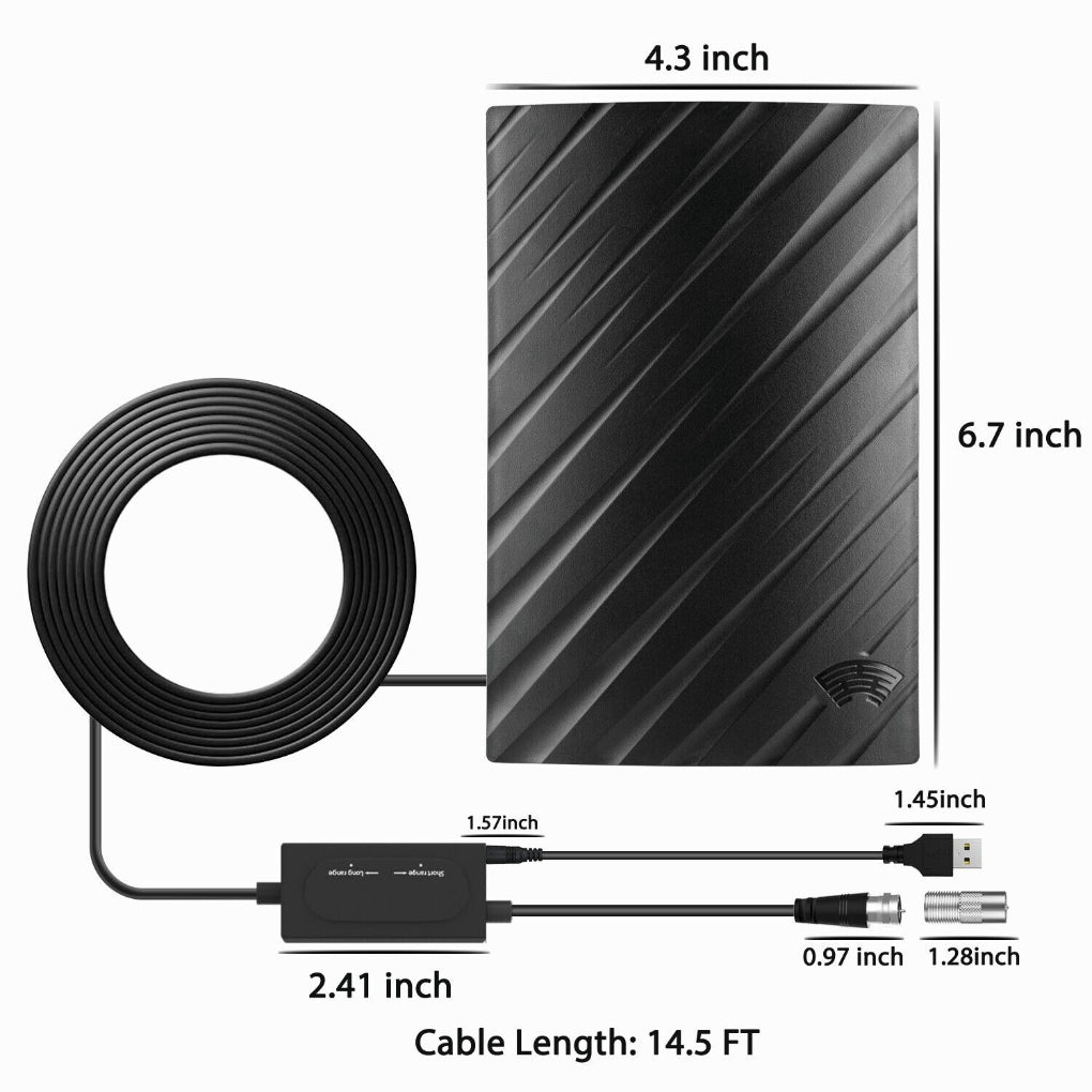 Långräckviddig HDTV 4K digital antenn för inomhusbruk