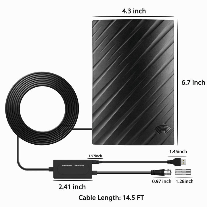 Långräckviddig HDTV 4K digital antenn för inomhusbruk