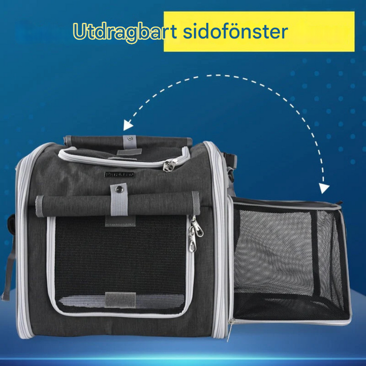 Expanderbar sykkelkurv for kjæledyr