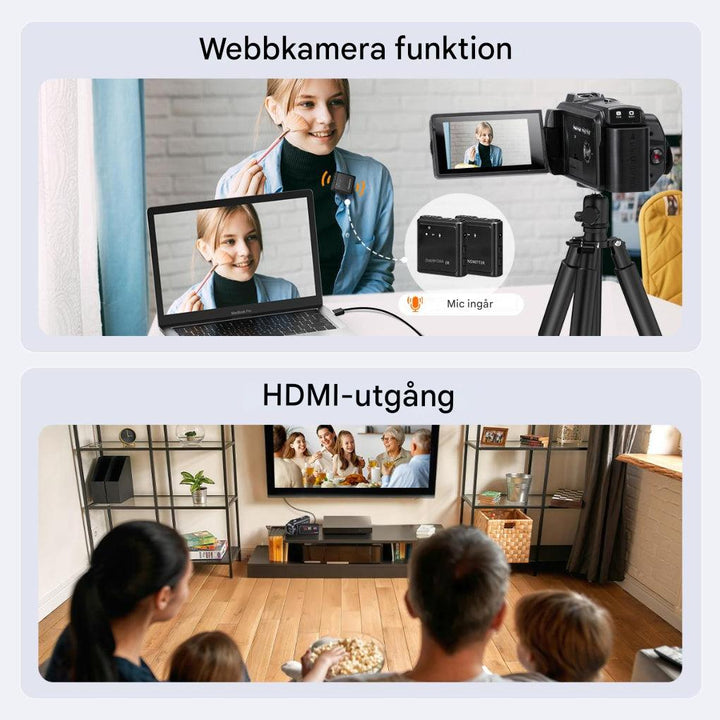 8K-videokamera – 64MP foto Wifi Connect komplet skabersæt
