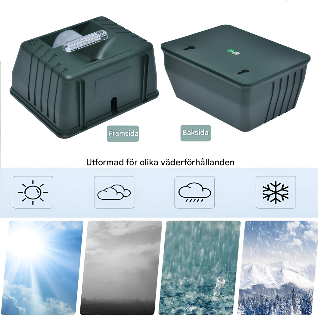 Woodpecker Ultraljudsavskräckare för effektiv fågelkontroll