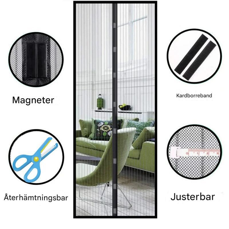 Magnetisk skärmdörr – Handsfree insektsbarriär