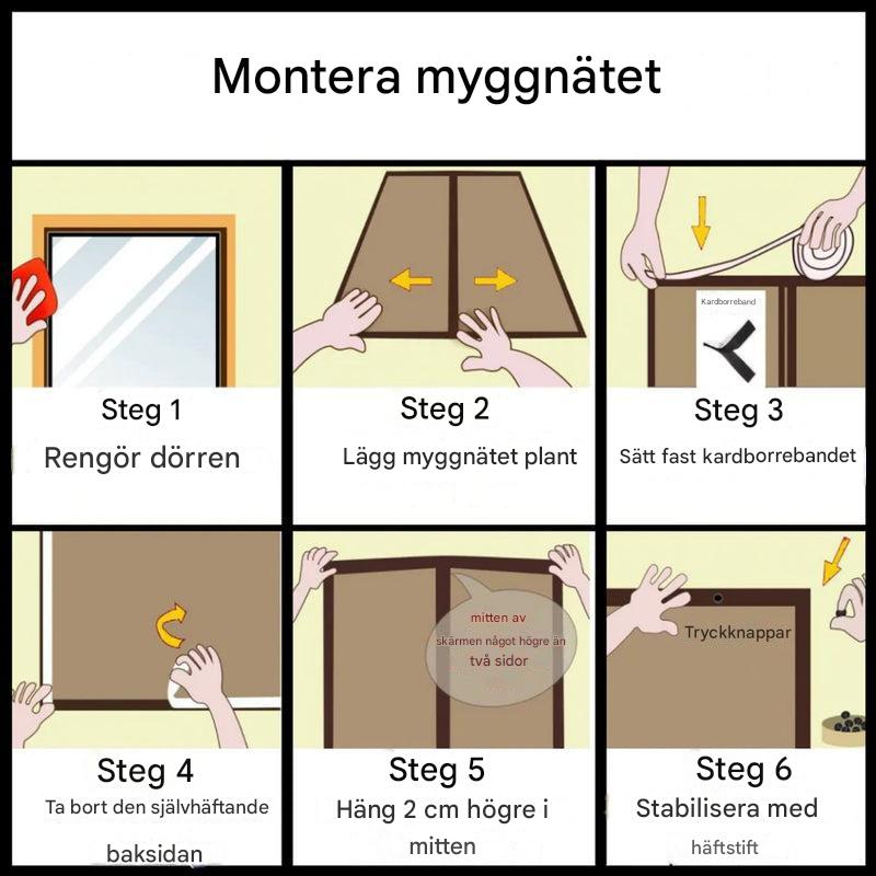 Magnetisk skärmdörr – Handsfree insektsbarriär