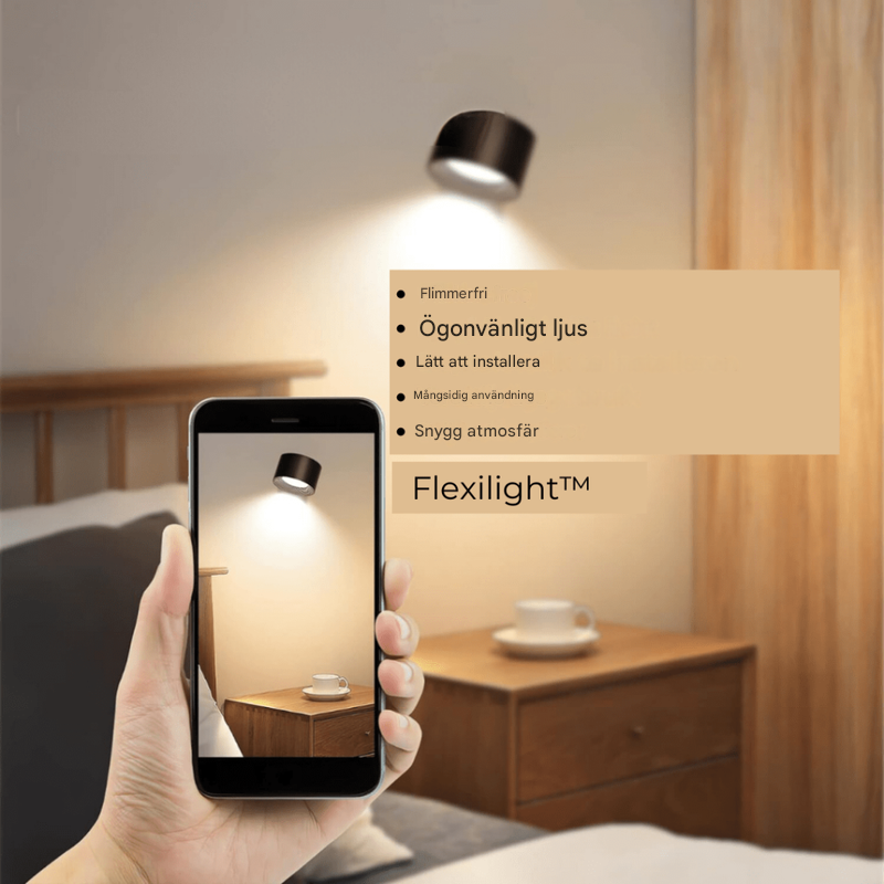 Langaton 360° ladattava LED-seinävalaisin