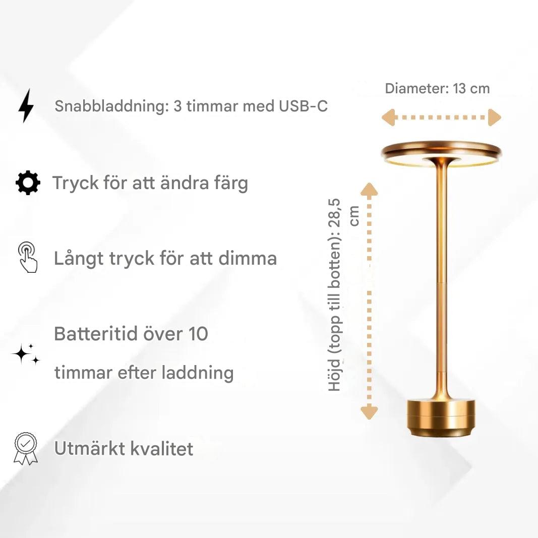 Enkel opladning Trådløs bordlampe