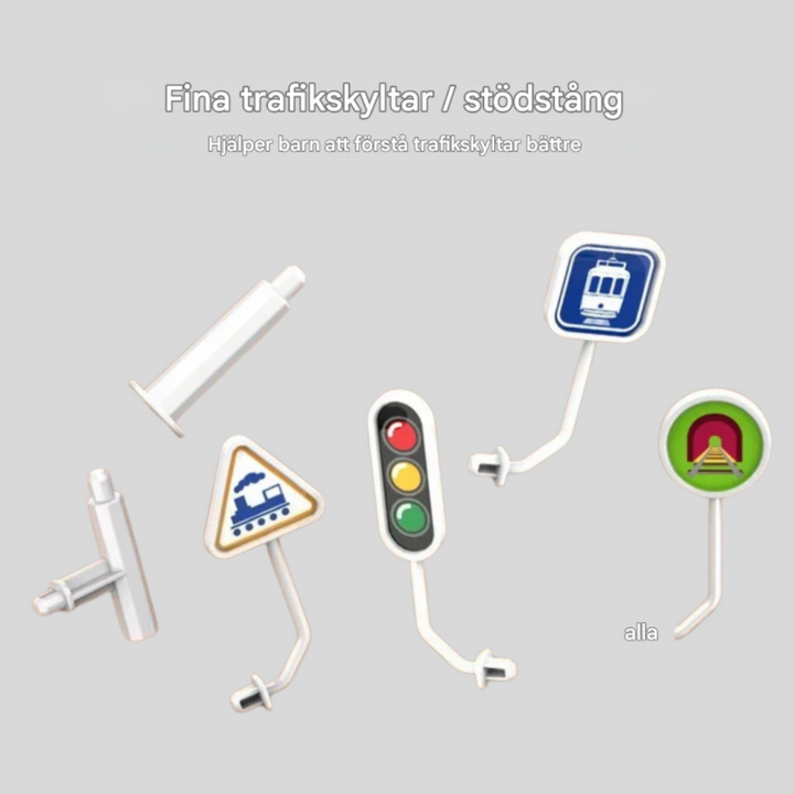 Mekaniskt 3D-togbyggesett