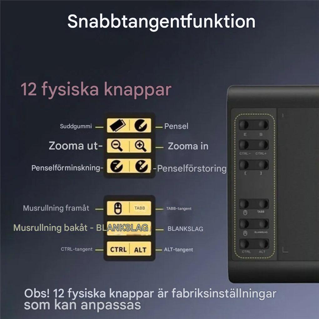 Digitalt skisseblokk med papirlignende følelse og stylus-penn