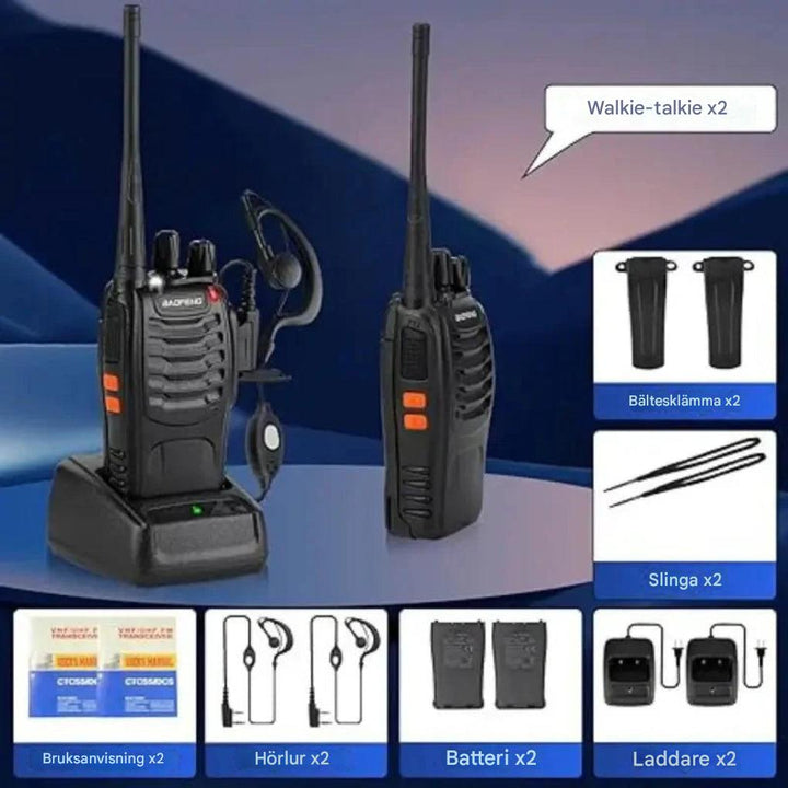 Uppladdningsbar USB-walkie-talkie