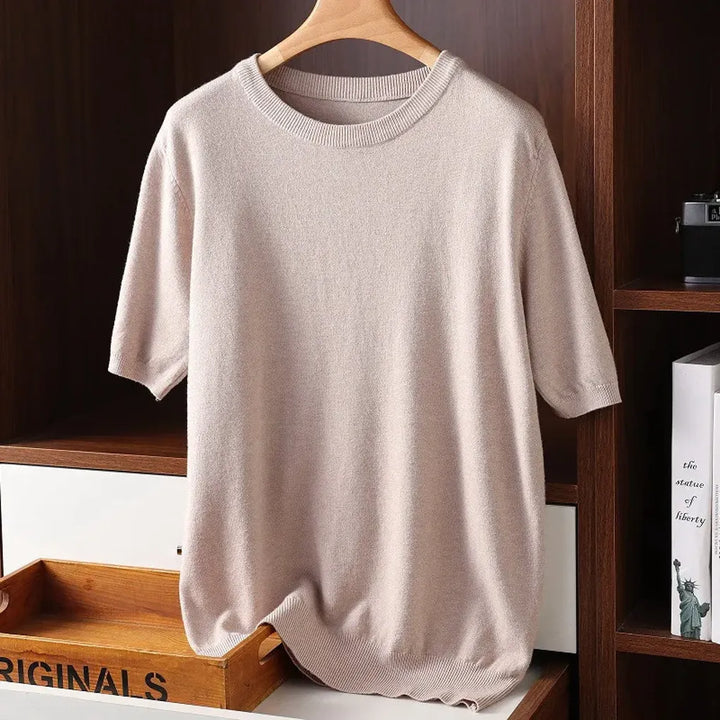 Herr-T-shirt med rund hals – Elevated Basics för vardagsbruk