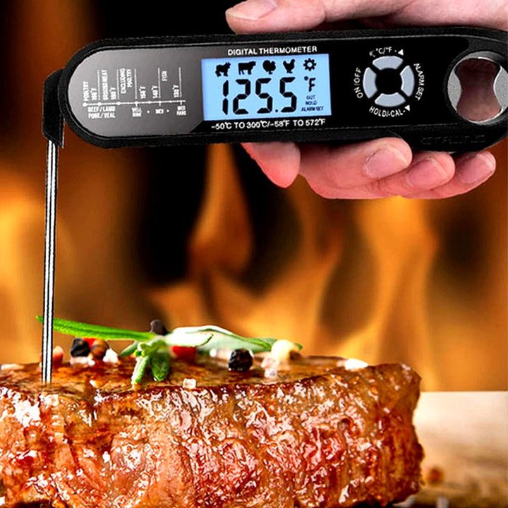 Digital kökstermometer – direktavläsning med varnings- och hållfunktion