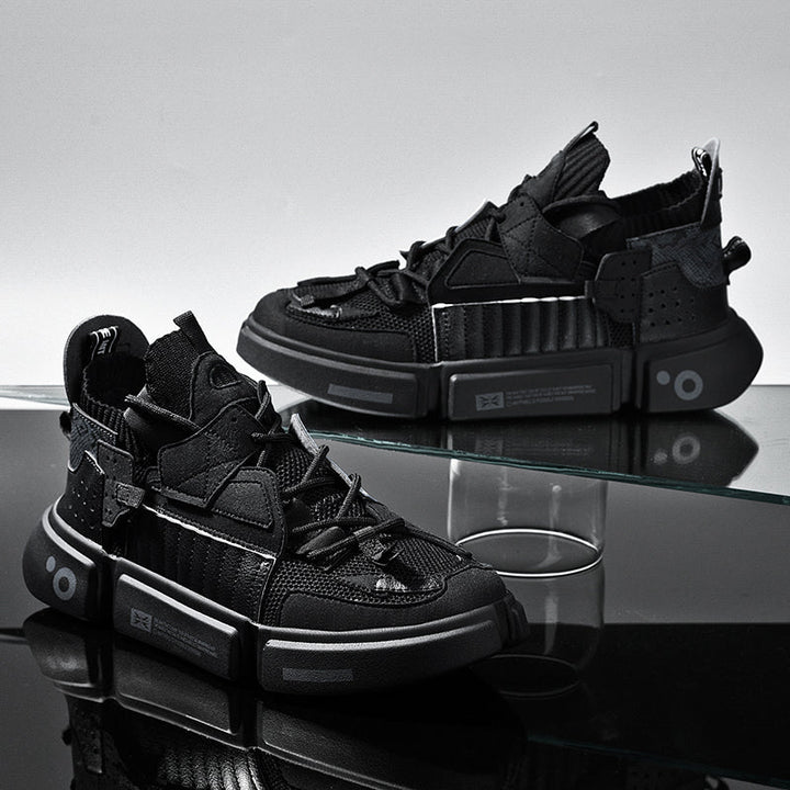 Sneakers i mesh med god pusteevne for menn