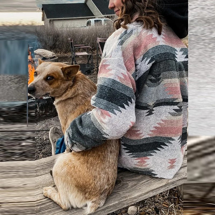 Kavaj med knappar och lösa fickor