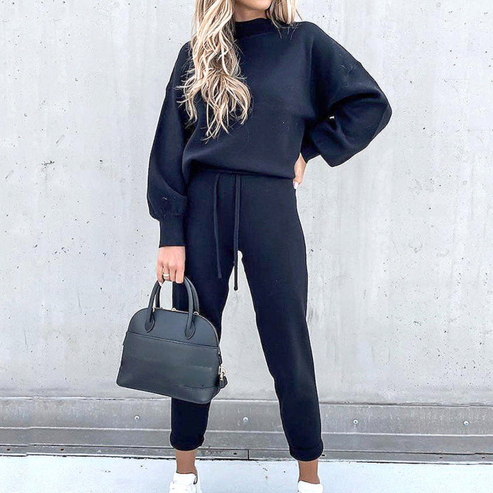Casual 2-delat set med outfits för kvinnor