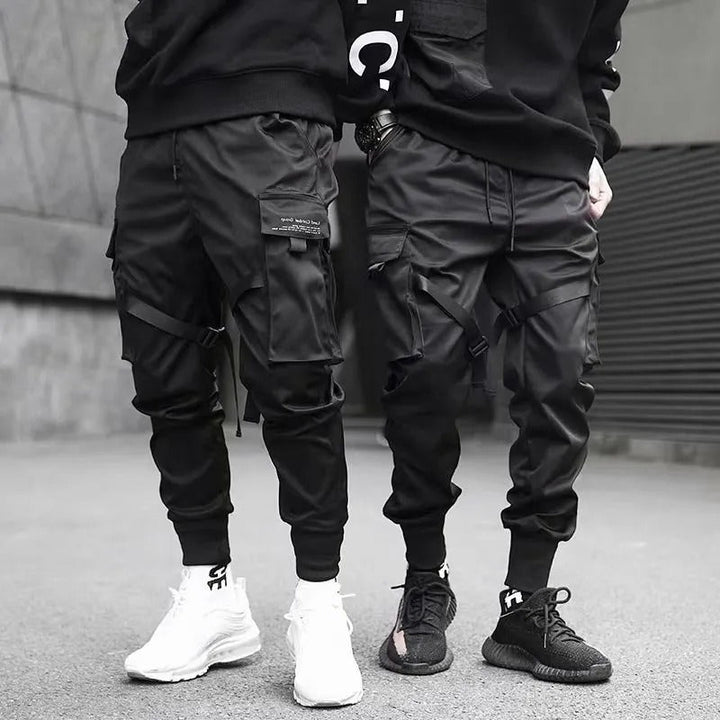Remmar harem joggers herr cargobyxor streetwear