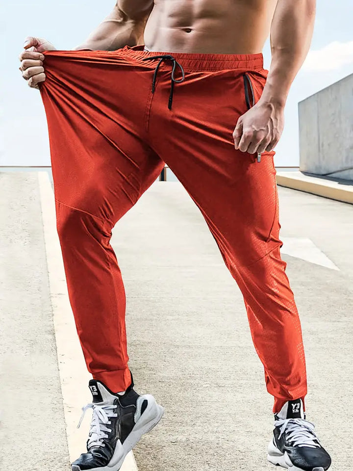 Joggingbyxor med dragsko i midjan för män