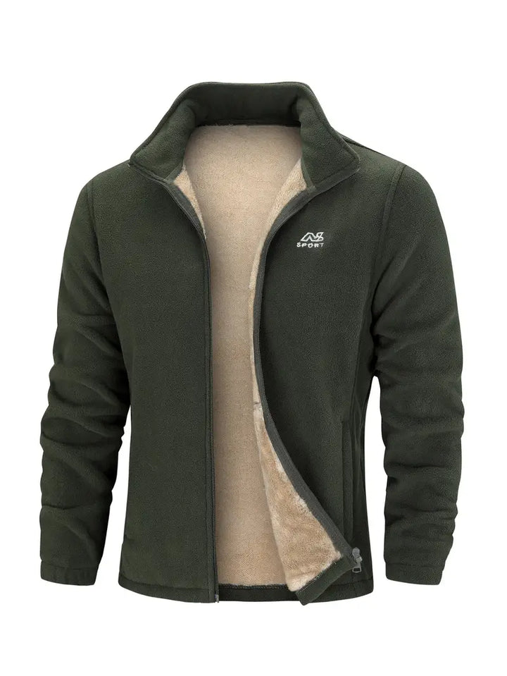Kurt - Klassisk bekväm fleece-fritidsjacka med ståkrage
