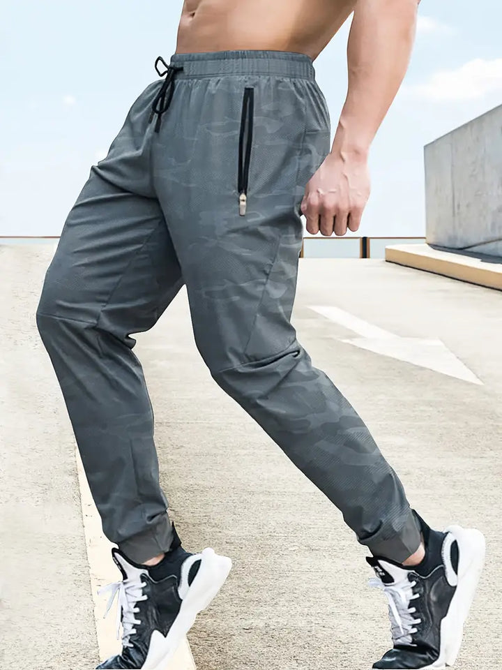 Joggingbyxor med dragsko i midjan för män
