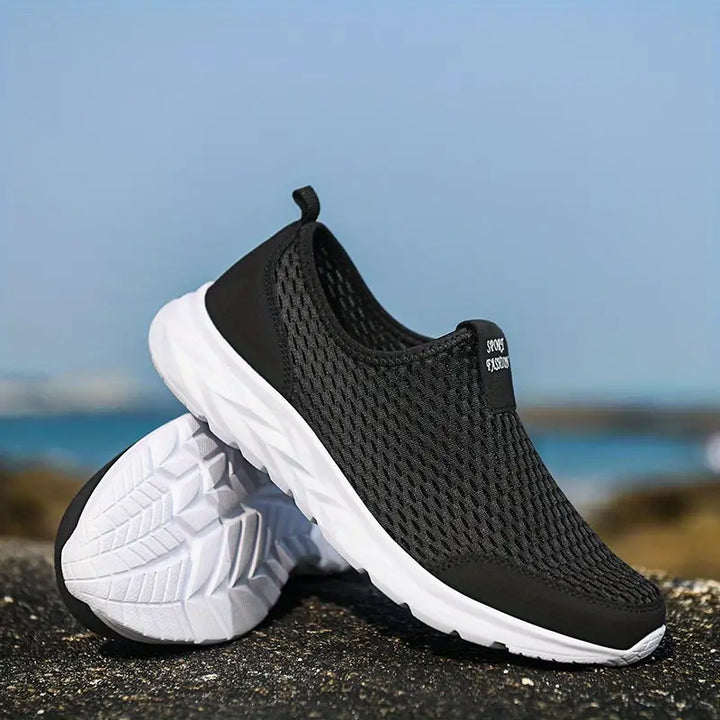 Bruno - Breathe easy casual lättviktig mesh slip-on promenadskor