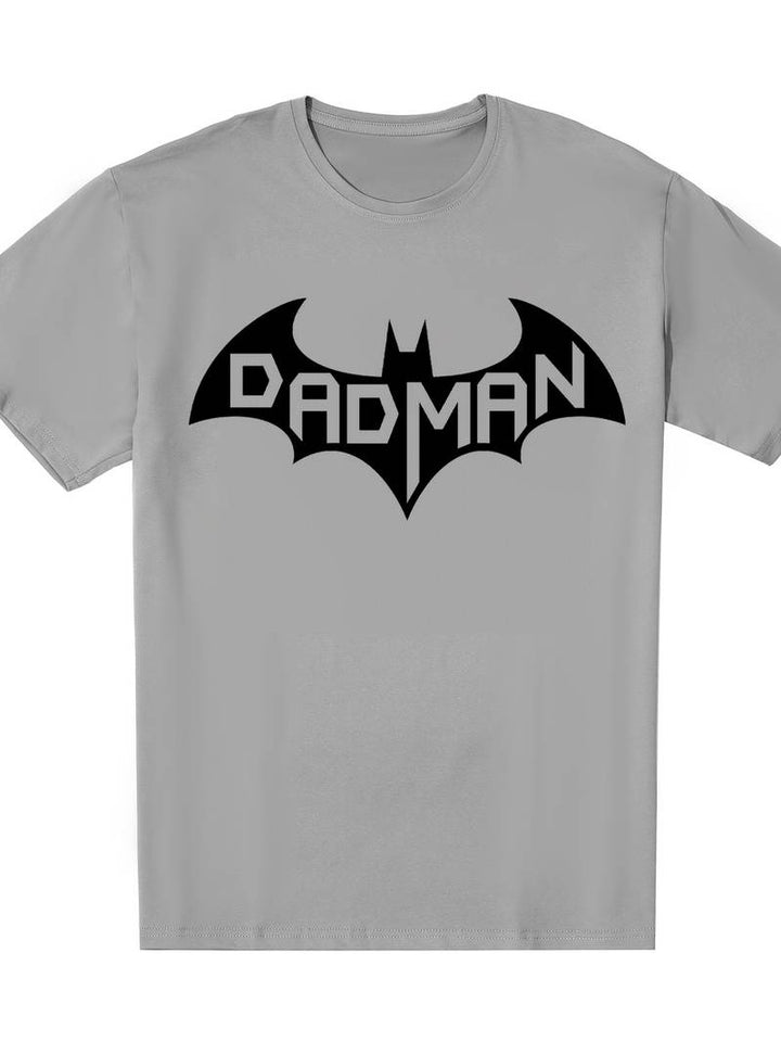 Fladdermusmönster kreativ kortärmad T-shirt med rund halsringning för män