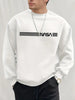 Hariman - Avslappnad urban sweatshirt med rund halsringning och bokstavstryck