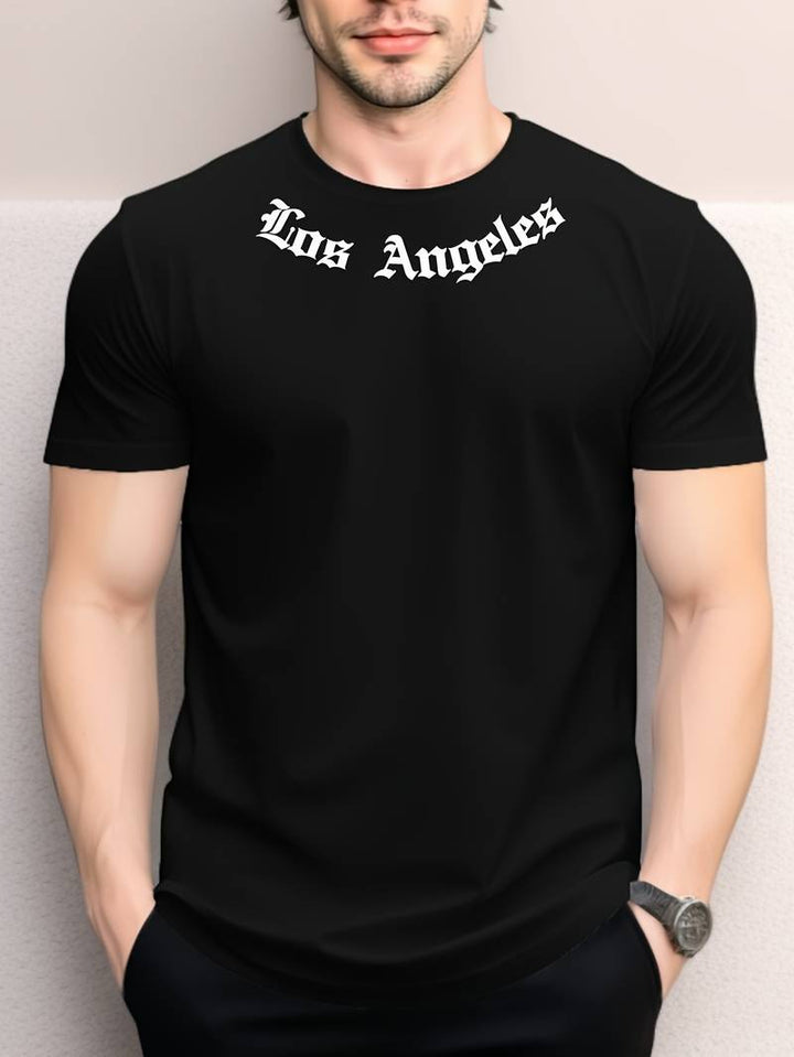 Casual kortärmad T-shirt med rund halsringning