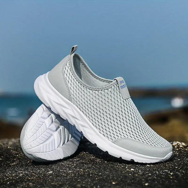 Bruno - Breathe easy casual lättviktig mesh slip-on promenadskor