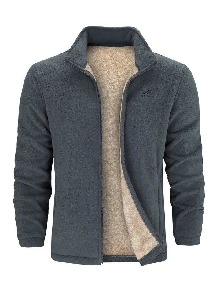 Kurt - Klassisk bekväm fleece-fritidsjacka med ståkrage