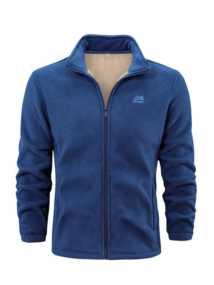 Kurt - Klassisk bekväm fleece-fritidsjacka med ståkrage