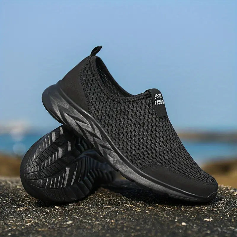 Bruno - Breathe easy casual lättviktig mesh slip-on promenadskor